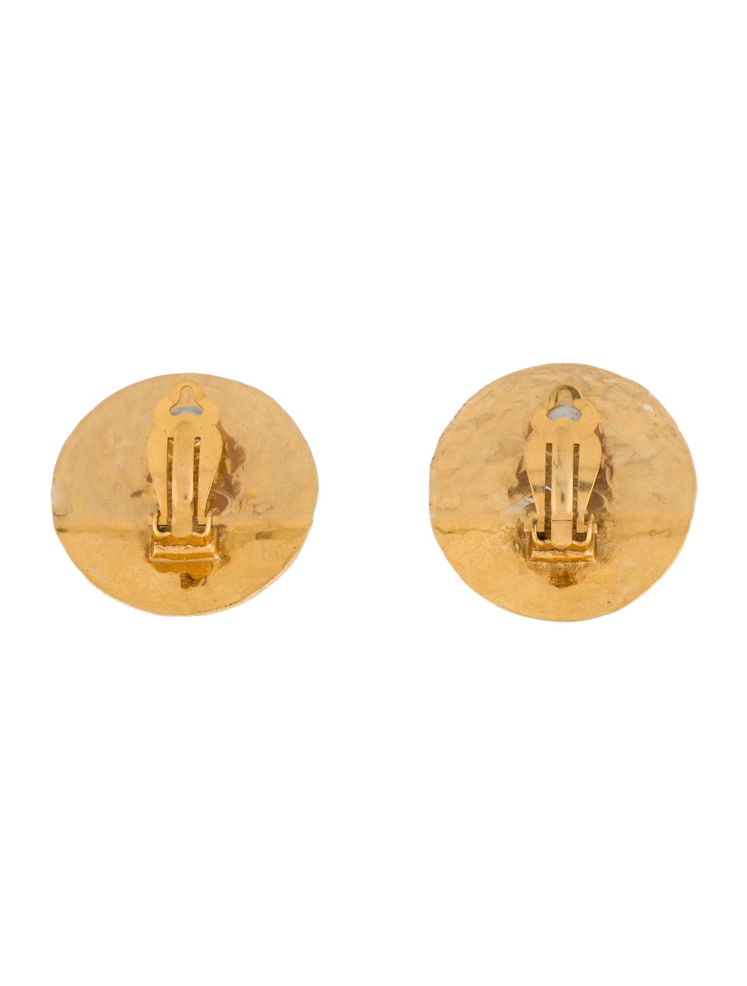 Chanel Vintage CC Logo Clip-On Earrings